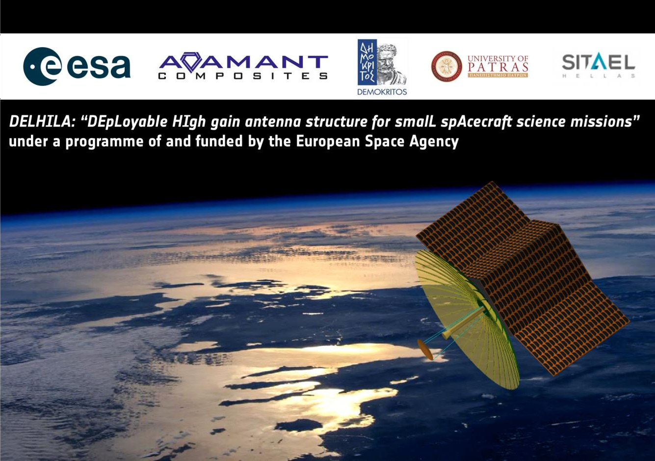 GREEK TEAM DEVELOPS DEPLOYABLE ANTENNA FOR SMALL SATELLITE UNDER EUROPEAN SPACE AGENCY PROJECT